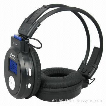 Hi-Fi Stereo Earbuds with LED Screen, Supports SD Card, FM Radio, Factory Supply, OEM Orders